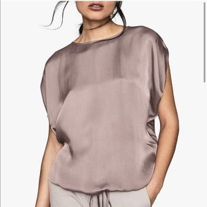 GORGEOUS REISS silk top size 6 NWT lilac blouse